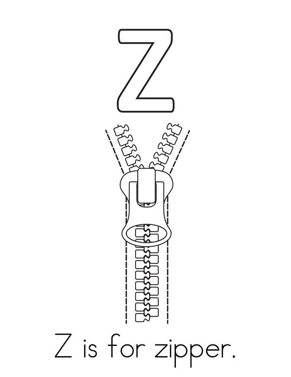 Z is for zipper Book Twisty Noodle