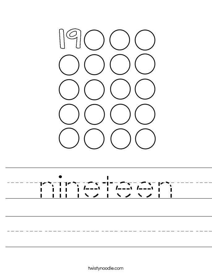 nineteen-worksheet-twisty-noodle