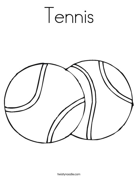 Tennis Coloring Page Twisty Noodle Tennis Coloring Page Twisty Noodle