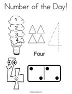 Number of the Day Coloring Page