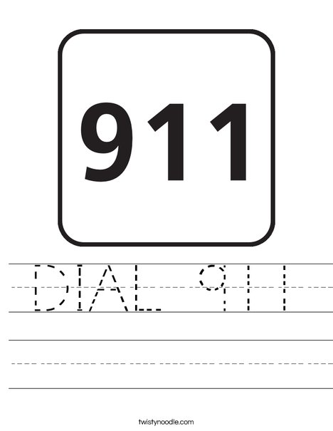 Free Printable 911 Worksheets