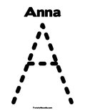 Anna Coloring Page