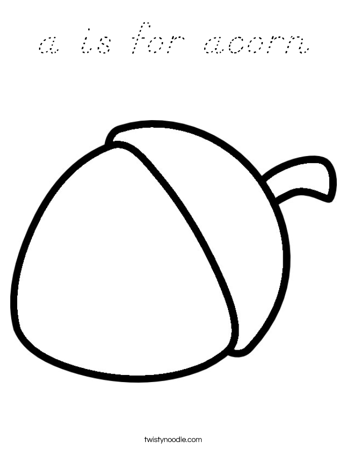 acorn coloring pages - photo #10