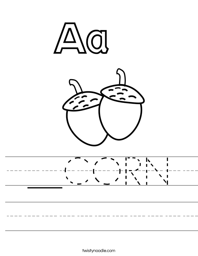 __CORN Worksheet - Twisty Noodle