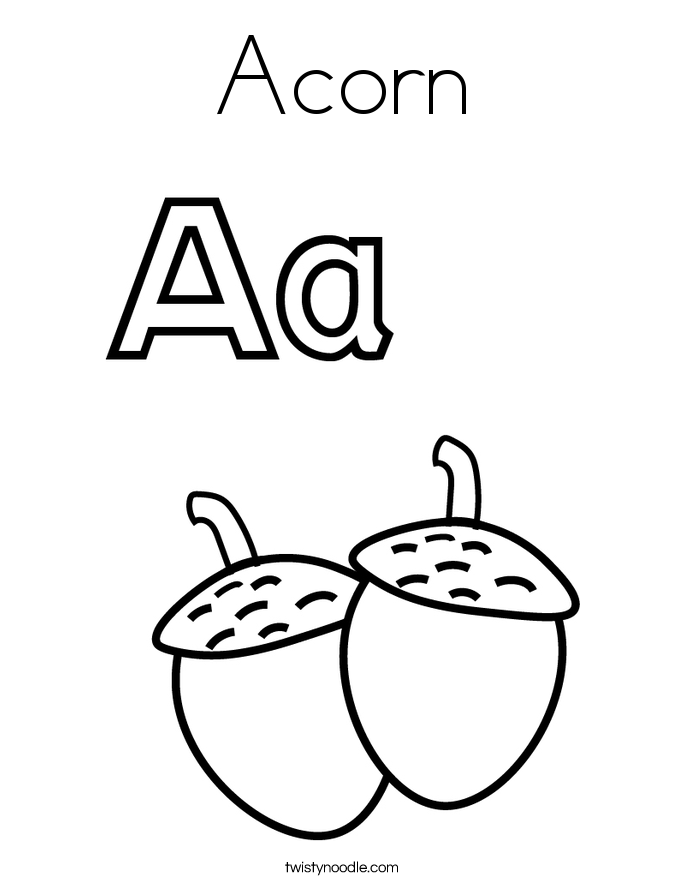 acorn coloring pages - photo #6
