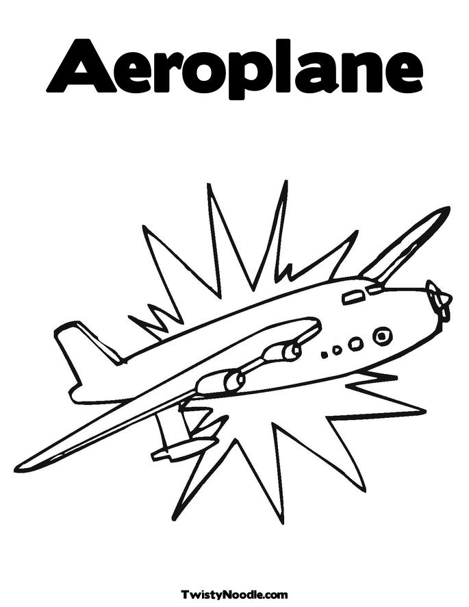 Aeroplane Coloring