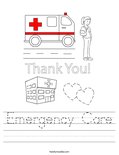 Emergency Care Worksheet - Twisty Noodle