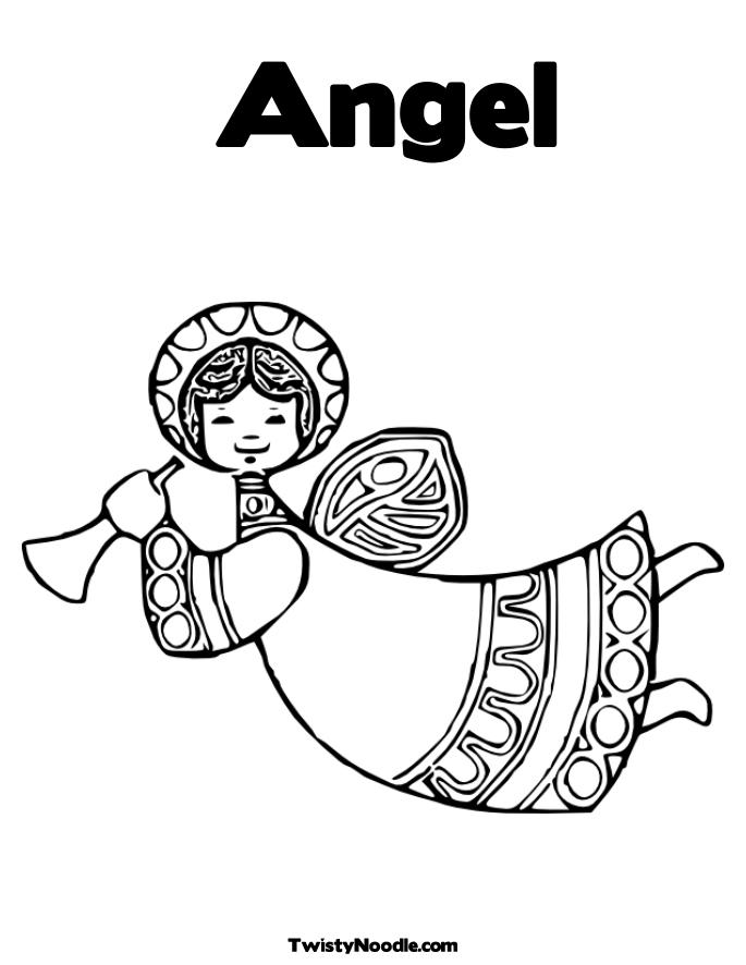 Angel Colouring Pictures
