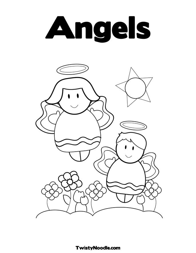 la angels coloring pages - photo #25