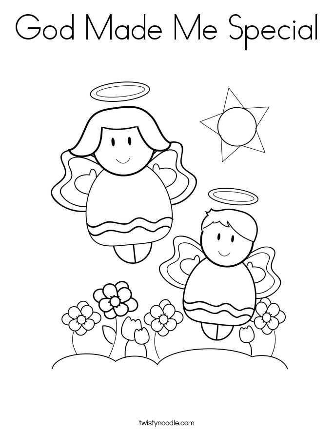 i am special coloring pages for kids - photo #6