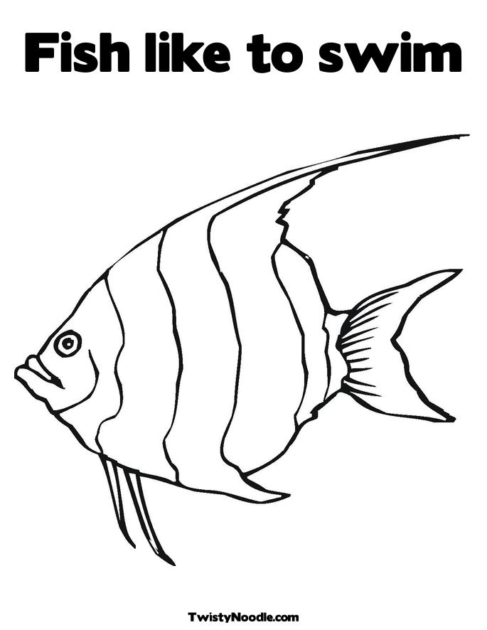 Coloring Pages Swimming