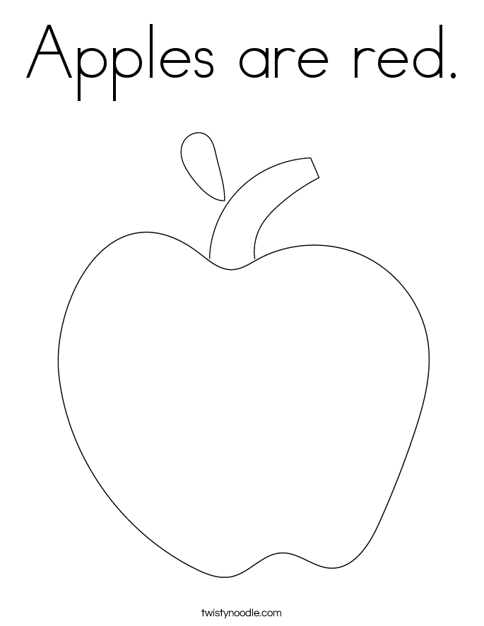 Printable Apple Coloring Pages Me Apple Coloring Sheets