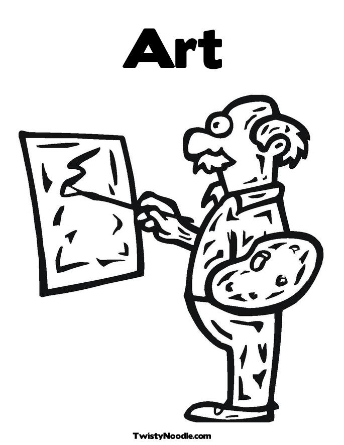 Artist Coloring Pages