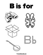 B is for Coloring Page