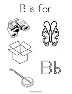 B is for Coloring Page