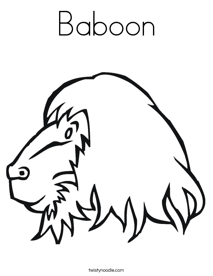 baboons coloring pages - photo #29
