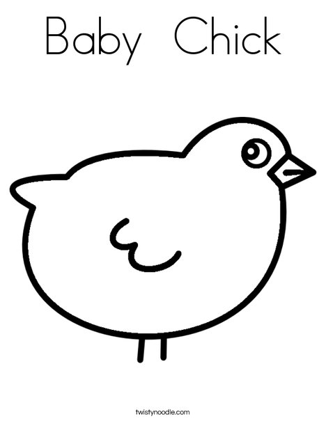 baby chicks coloring pages printable - photo #35
