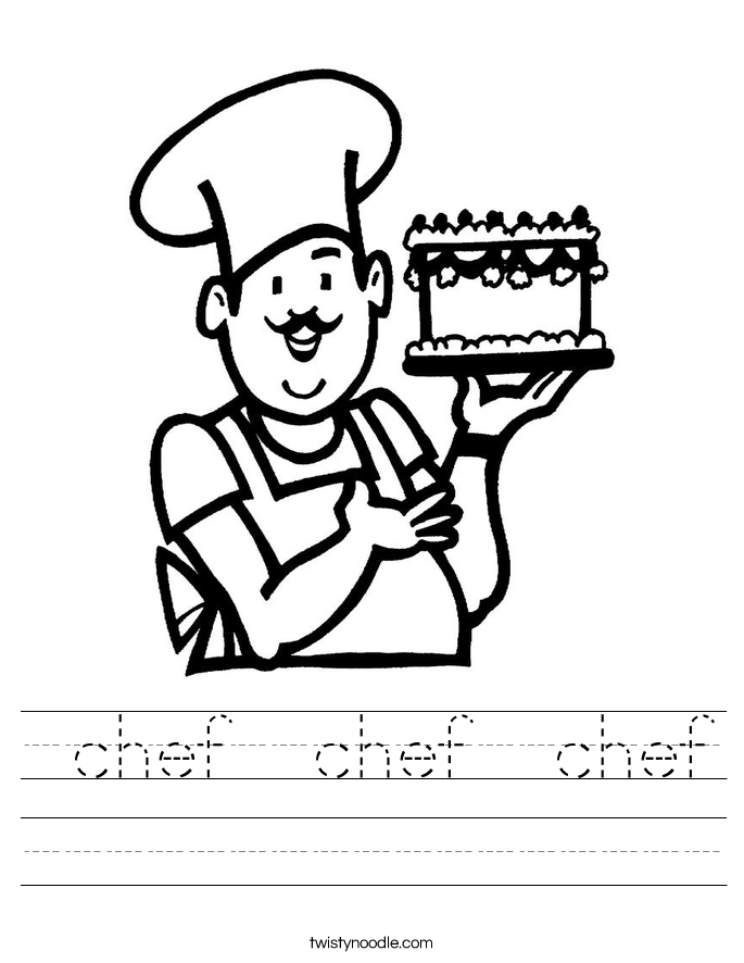 chef chef chef Worksheet - Twisty Noodle