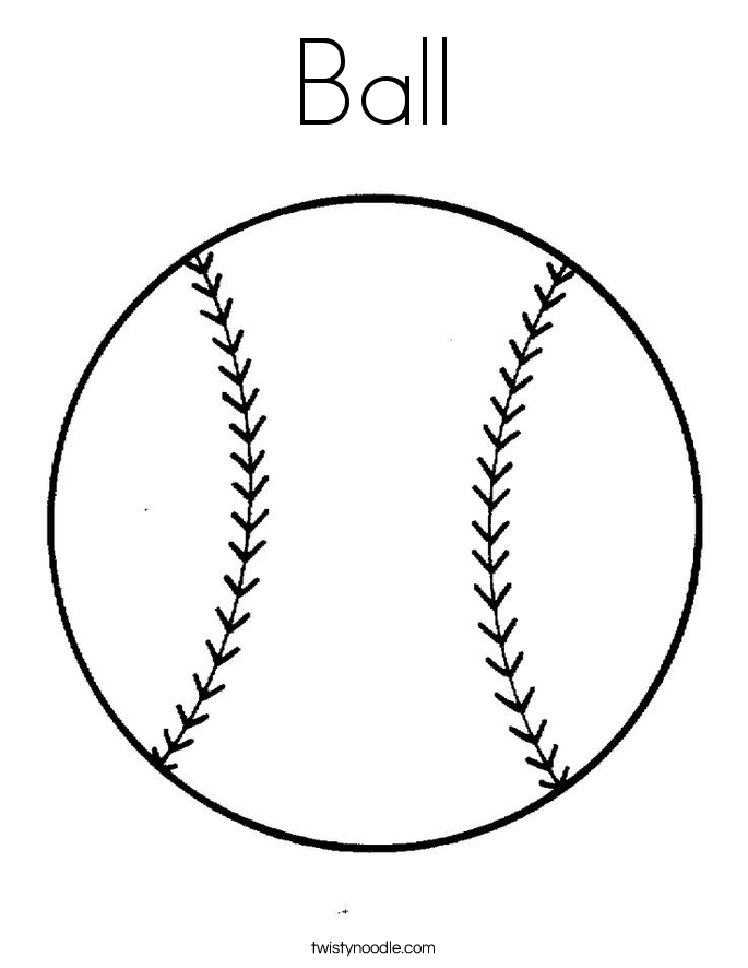 Coloring Image Of A Ball Ball Coloring Page.