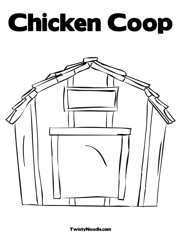 Chicken Coloring Page