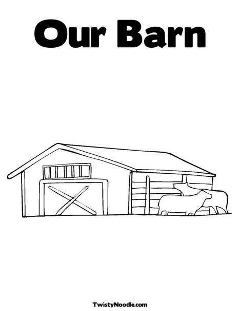 old barns coloring pages - photo #24