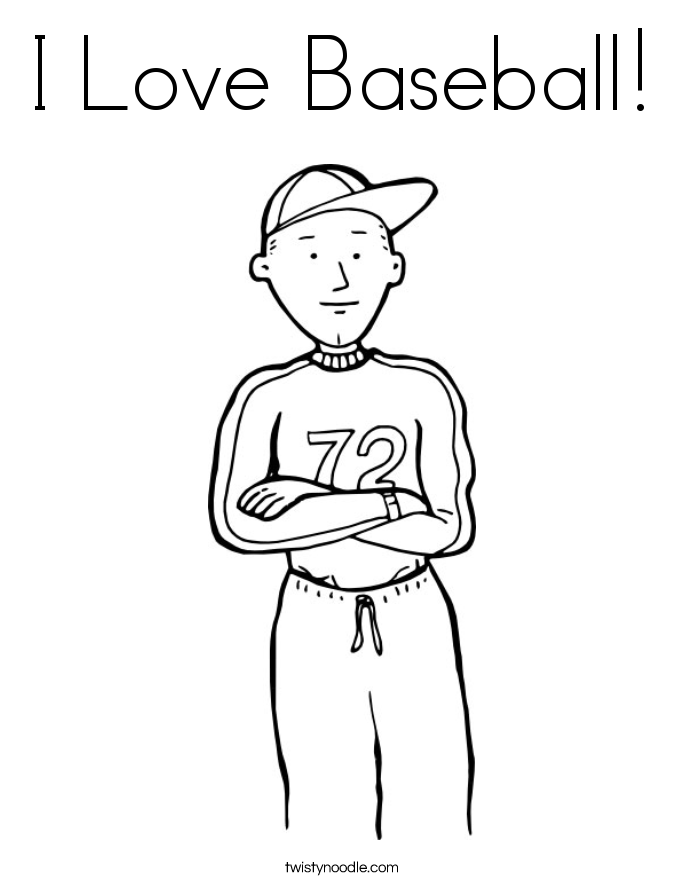 i love softball coloring pages - photo #3