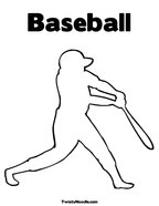 Baseball Coloring Page