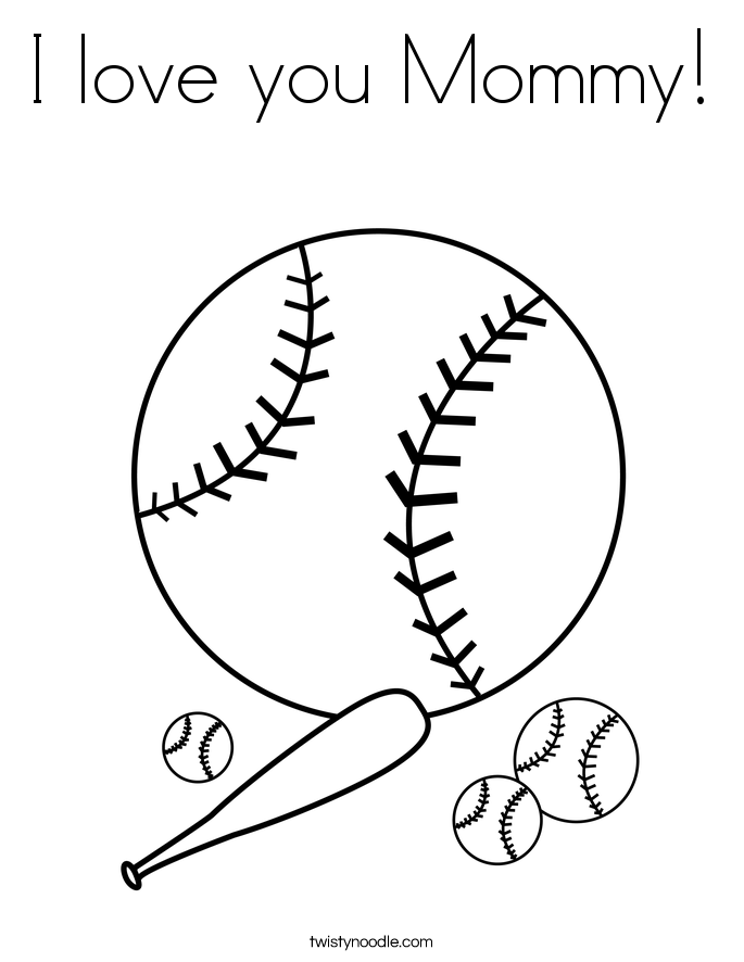 i love softball coloring pages - photo #11