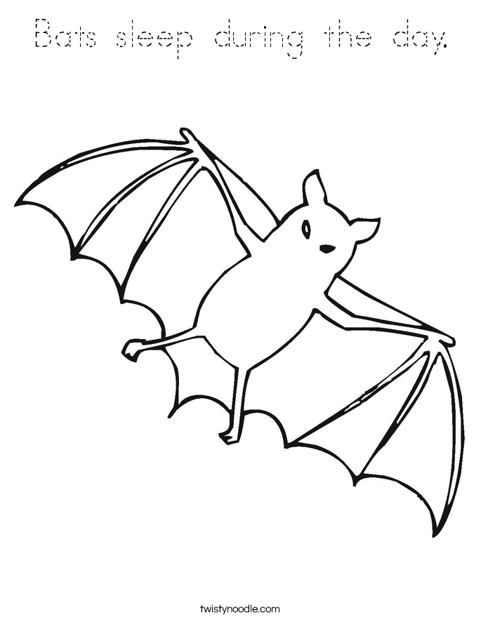 Sleeping Bat Coloring Page Coloring Coloring Pages