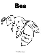 Bee Coloring Page