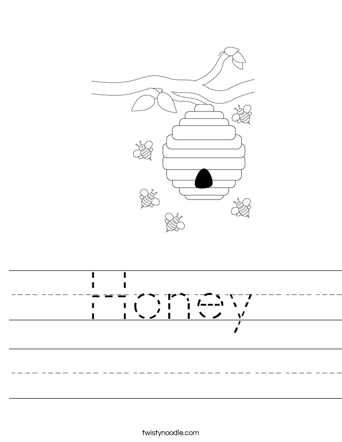 Honey Worksheet - Twisty Noodle