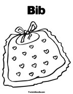 Bib Coloring Page
