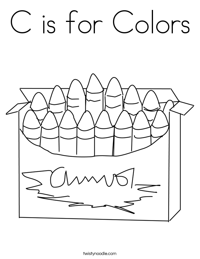 c is for coloring pages - photo #9