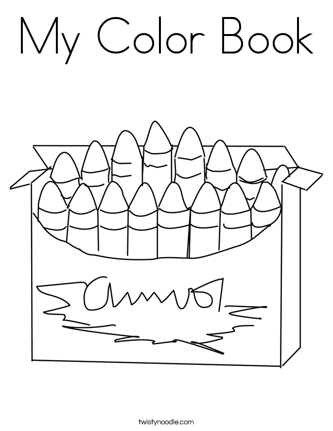 My Color Book Coloring Page - Twisty Noodle