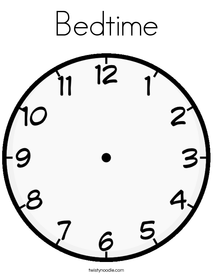 bedtime coloring page