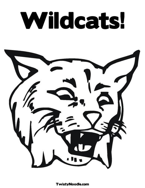 uk wildcat coloring pages - photo #3