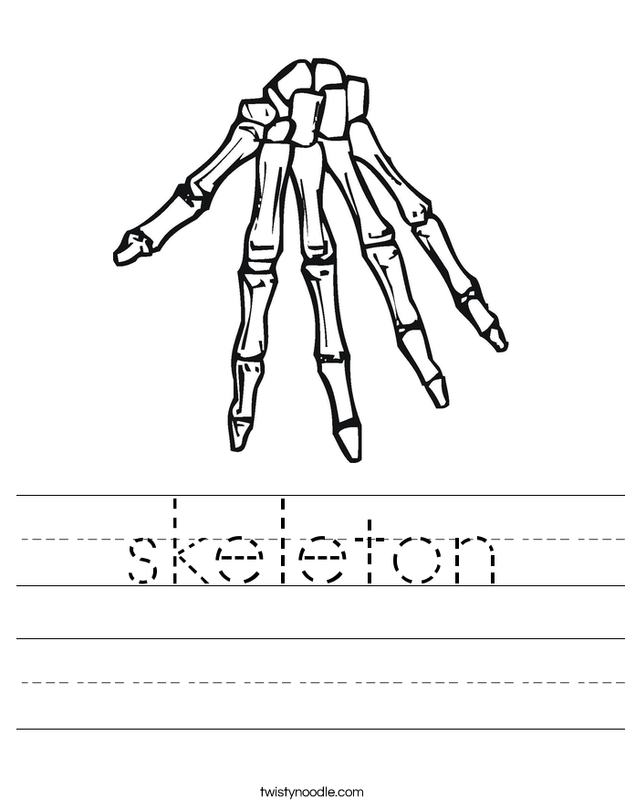 skeleton Worksheet - Twisty Noodle