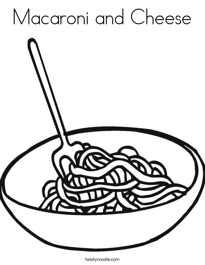 macaroni coloring pages - photo #5