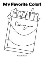 My Favorite Color Coloring Page