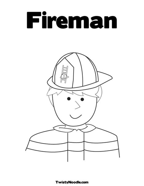 Colouring Fireman