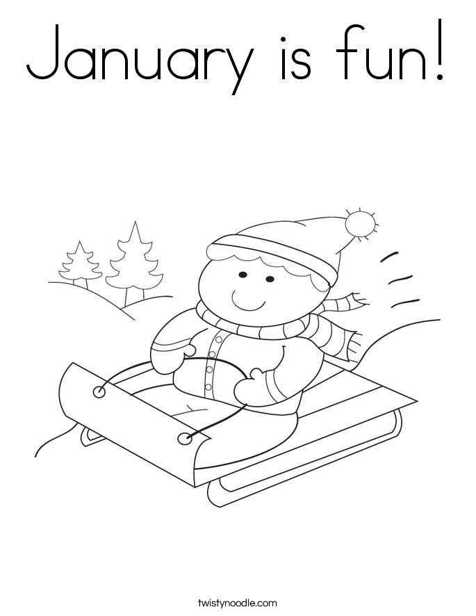 january pictures coloring pages - photo #9