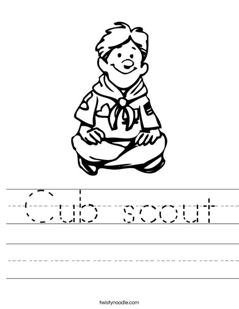 Printables Cub Scout Worksheets cub scout worksheet twisty noodle boy sitting worksheet