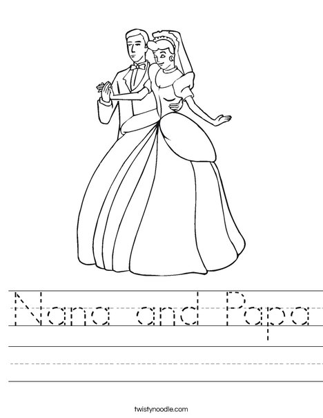 nana and papa coloring pages - photo #11