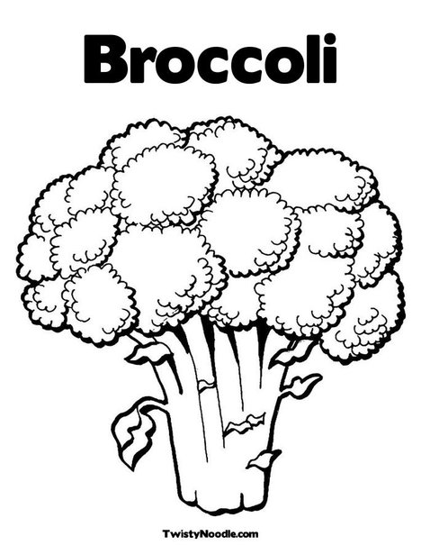 Broccoli Colouring