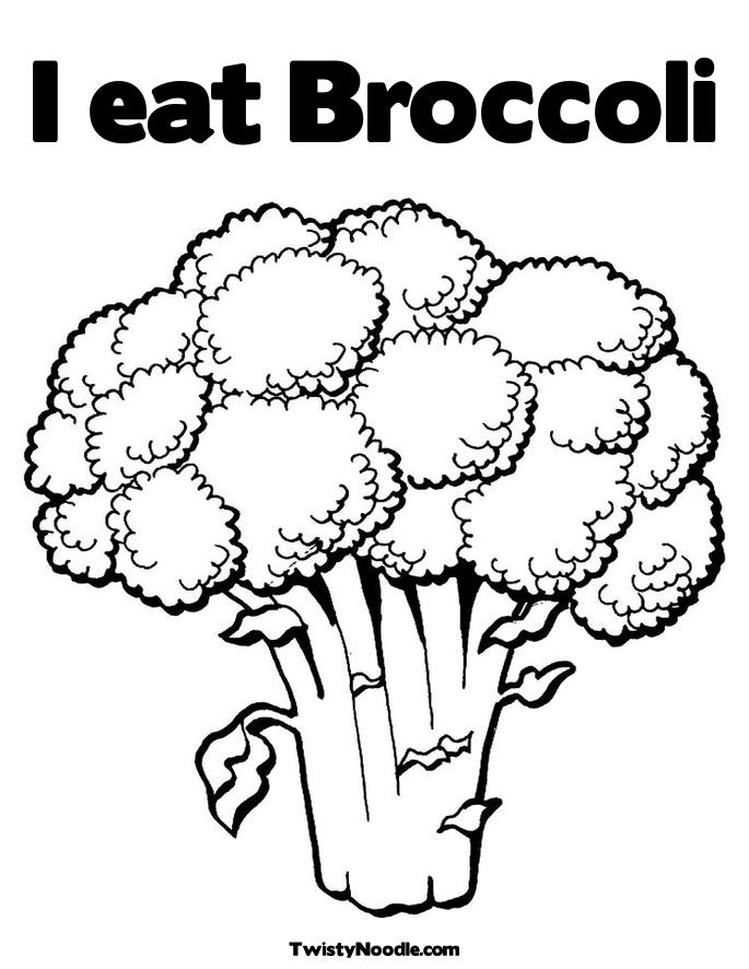 Broccoli Colouring