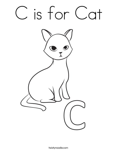 k is for kitten coloring pages - photo #18