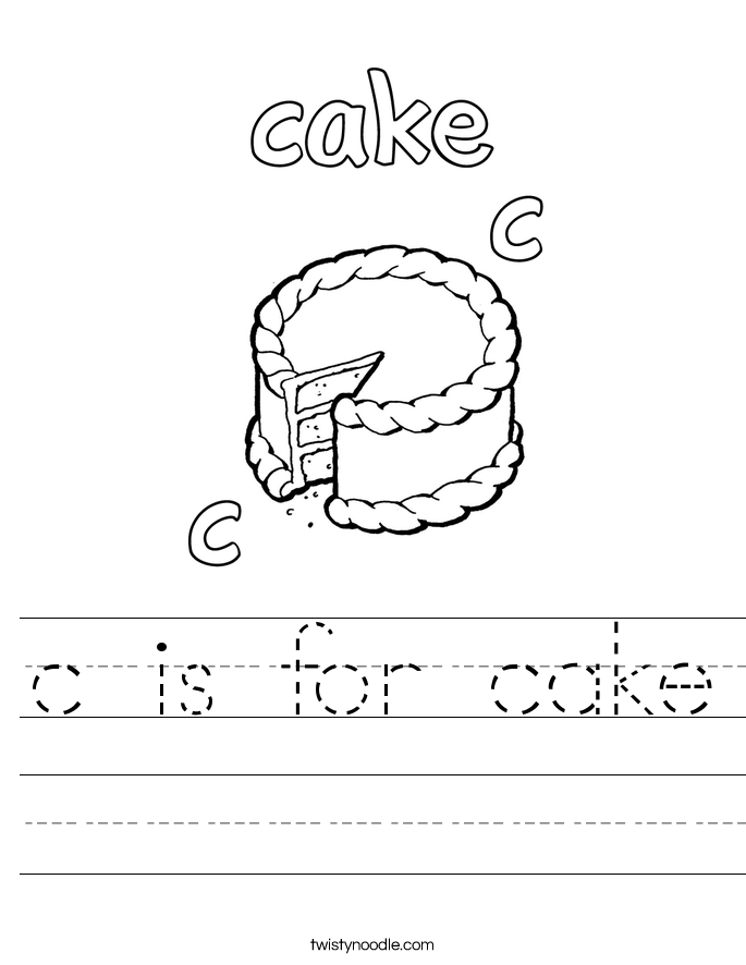 Cake Worksheet Twisty Noodle Cake Worksheet Twisty Noodle