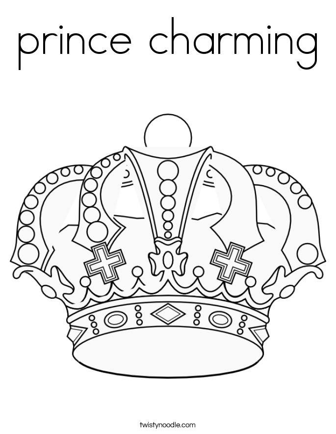 prince charming Coloring Page - Twisty Noodle