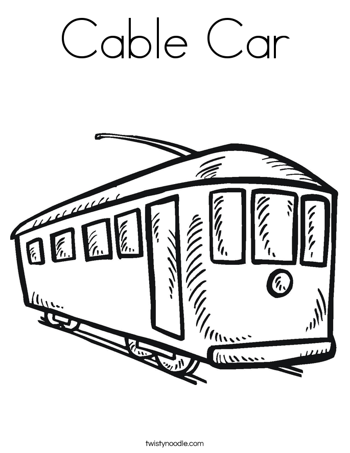 cable car coloring pages - photo #3