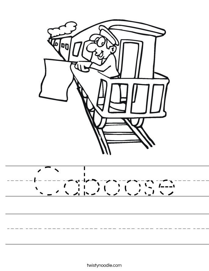 caboose coloring pages - photo #19
